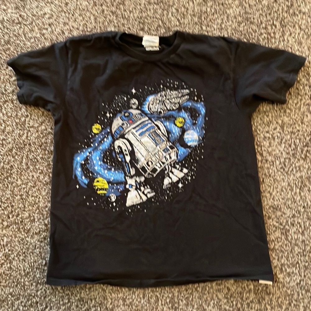 R2-D2 star-wars shirt black
